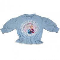 【Sophitica × tsumashi1118さん】Disney アナと雪の女王 裏毛トレーナー ブルー×110cm ベビーザらス限定
