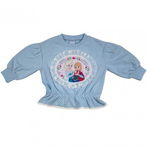 【Sophitica × tsumashi1118さん】Disney アナと雪の女王 裏毛トレーナー ブルー×110cm ベビーザらス限定