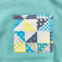 sophitica キルトパチワ柄トレーナー グリーン&times;80cm