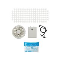 BabyHopper ベビーホッパー 空調ベビーケープ 保冷ジェル付き (ライトモス) エルゴベビー対応 抱っこひも 小型ファン 暑さ対策 保冷ひんやりグッズ