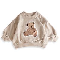 COJIKA プリントアップリケデイリートレーナー 裏毛 クマ ベージュ×90cm ベビーザらス限定