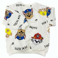 ベビーザらス限定　パウ･パトロール 総柄トレーナー(アイボリー&times;120cm)