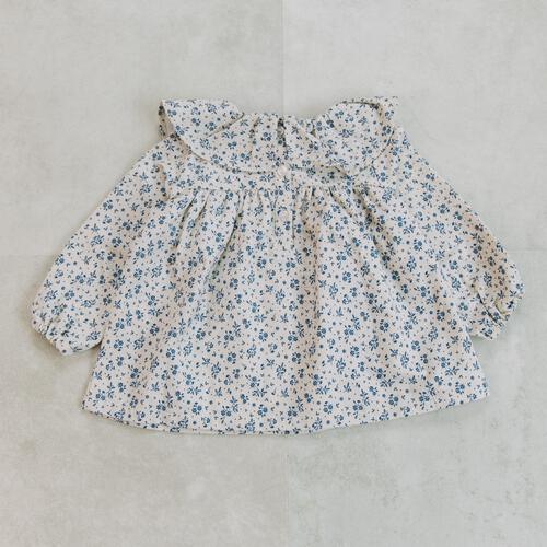 【FirstCloset&times;mioさん】フリル衿ブラウス オフホワイト&times;90cm