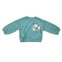 sophitica キルトパチワ柄トレーナー グリーン&times;80cm