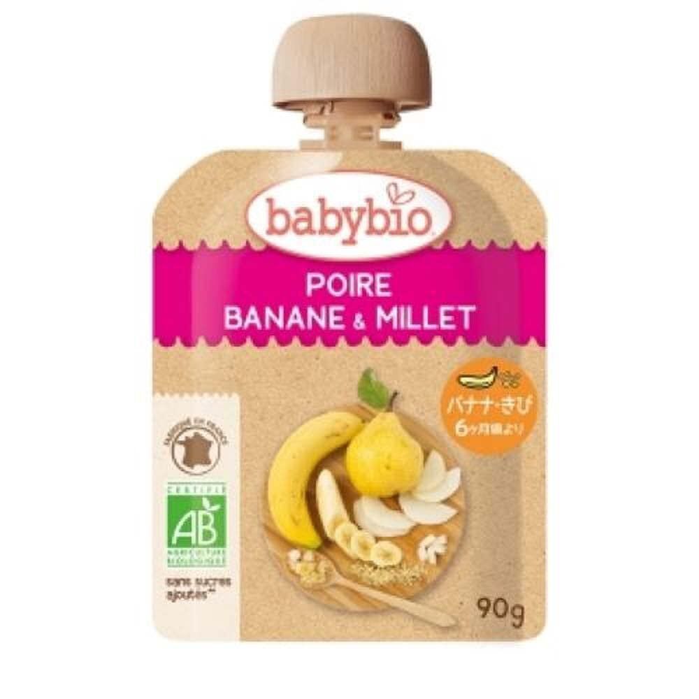 babybio ベビービオ 洋なし・バナナ・きび 【有機食材 ベビー