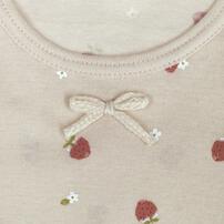 2枚組フライス袖なしシャツ肌着 ドット&times;いちご ピンク&times;95cm ベビーザらス限定