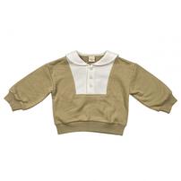 sophitica 裏毛襟付きトレーナー ベージュ&times;95cm