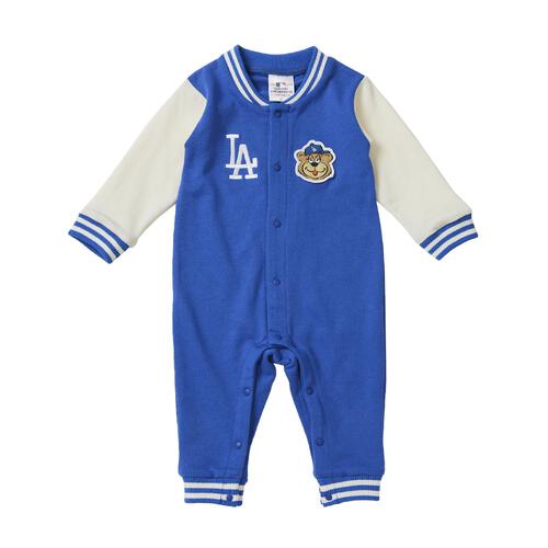 MLB スタジャン風 ロンパース ドジャース ブルー×70cm ベビーザらス限定