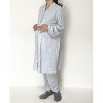 Petit jouet for maternity プティジョエット 長袖テーラーパジャマ 腹巻レギンス スムース わたげ柄(ライトブルー×M-L)