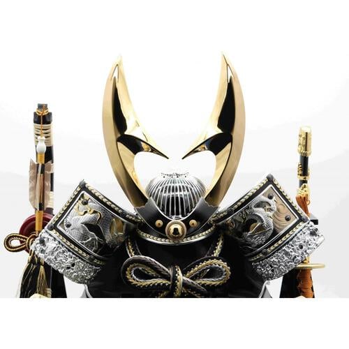 【五月人形】兜飾り ケース飾り「彫金龍立体鍬形一本太刀」 (538105)コンパクト ブルー 男の子 トイザらス・ベビーザらス限定【メーカー直送】