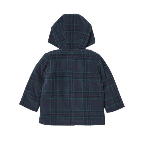 RAT-A-TATR ラッタッター ダッフルコート 中綿 チェック ネイビー×80cm