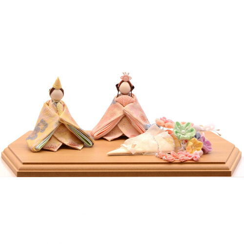 【雛人形】髪飾り付きミニ親王飾り (351313)ひな人形 ひな祭り おしゃれ かわいい コンパクト トイザらス・ベビーザらス限定【メーカー直送】