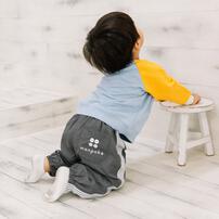 monpoke モンポケ ロングパンツ サイドライン ピカチュウ チャコール×90cm