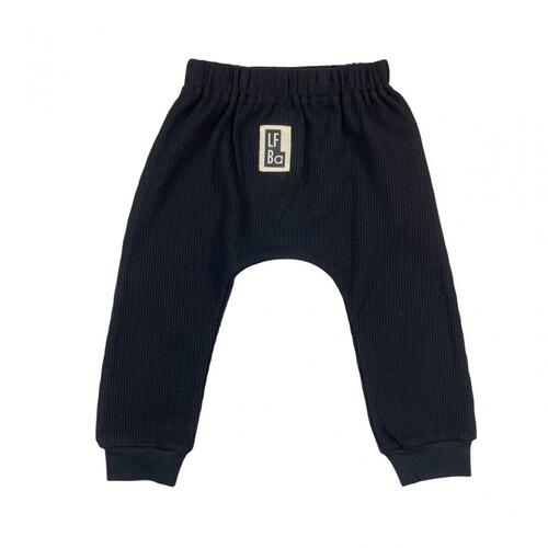 ローリーズファームベビー ワッフルロングパンツ(ブラック×100cm) ベビーザらス限定