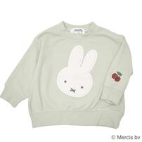 ミッフィーファーアップリケトレーナー ライトパステル×80cm ベビーザらス限定