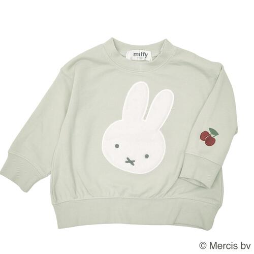 ミッフィーファーアップリケトレーナー ライトパステル×80cm ベビーザらス限定