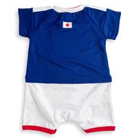 半袖ユニホームロンパース サッカー日本代表ver. メッシュ ブルー&times;70cm