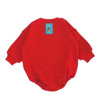 【Welcome to the Universe Baby × chimajiro0730さん】ウッドペッカー 長袖ダルマボディスーツ レッド×70cm