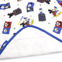 敷きパッド ミッキー ホワイト レギュラーサイズ 70x120cm 手洗い可能｜入園準備 入園グッズ 入園入学祝い 通園