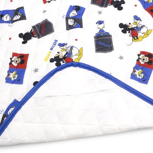 敷きパッド ミッキー ホワイト レギュラーサイズ 70x120cm 手洗い可能｜入園準備 入園グッズ 入園入学祝い 通園
