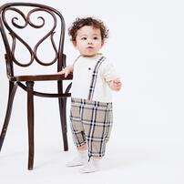 POLO BCS レイヤード風半袖ロンパース ベージュ&times;70cm  ベビーザらス限定