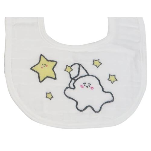 シナぷしゅ スタイ2枚組 星柄(イエロー×フリー) ベビーザらス限定