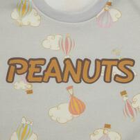SNOOPY スヌーピー 長袖デイリートレーナー 起毛 くも気球総柄 グレー&times;95cm ベビーザらス限定