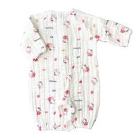 サンリオ キティ 6層連続織ガーゼ 兼用ドレス ホワイト×50-70cm