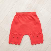モンキーパンツ ワッフル メンダコ レッド&times;90cm