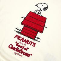 SNOOPY 長袖ボディスーツ フード付き 裏毛 スヌーピー ホワイト×80cm ベビーザらス限定