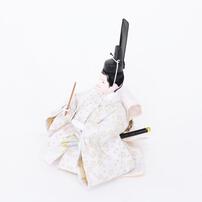 【雛人形】親王飾り 円形市松アレンジフラワー