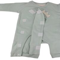 ストレッチカバーオール キョウリュウ(グリーン×50-60cm)