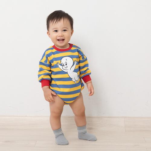 【Welcome to the Universe Baby × chimajiro0730さん】キャスパー 長袖ダルマボディスーツ イエロー×70cm