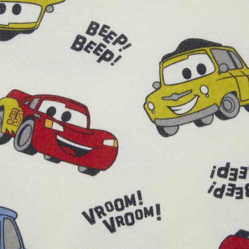 Disney ディズニー カーズ 長袖デイリートレーナー 起毛 総柄 ナチュラル×100cm ベビーザらス限定