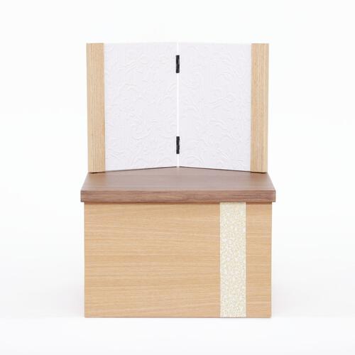 【五月人形】兜飾り 収納飾り「白薄緑縅金小札茶木目」初節句 男の子 端午の節句 トイザらス・ベビーザらス限定【メーカー直送】