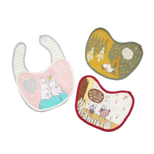 MOOMIN パチパチ付け替えスタイ 4枚組 ムーミン(ムーミン×フリー) ベビーザらス限定