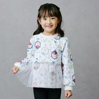 【Sophitica × tsumashi1118さん】Disney アナと雪の女王 裏毛トレーナー 総柄 ホワイト×110cm ベビーザらス限定