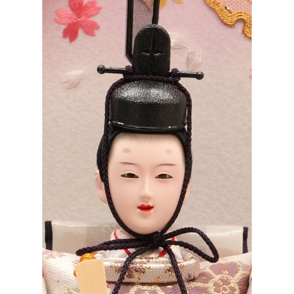 雛人形】ケース親王飾り「雪輪牡丹桜丸形アクリル」（322913）ベビーザ
