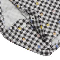 【FirstCloset×mioさん】 長袖ボディスーツ レギンス付き スムス ブラック×70-80cm ベビーザらス限定