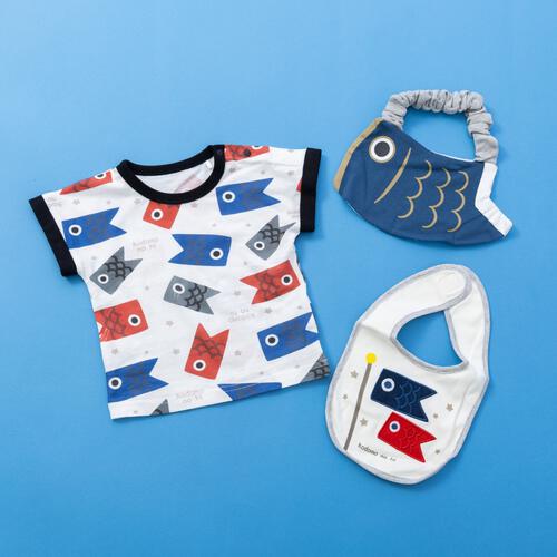 半袖Tシャツ こいのぼり 総柄 イベント 80-90cmベビーザらス限定