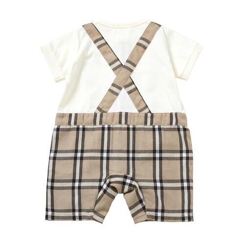 POLO BCS レイヤード風半袖ロンパース ベージュ&times;80cm  ベビーザらス限定