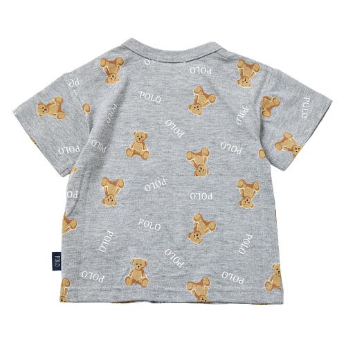 POLO BCS クマ総柄Ｔシャツ グレー&times;100cm ベビーザらス限定