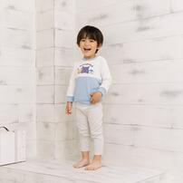 RAT-A-TATR ラッタッター デイリーパンツ レギンス ストレッチフライス(ナチュラル&times;90cm)