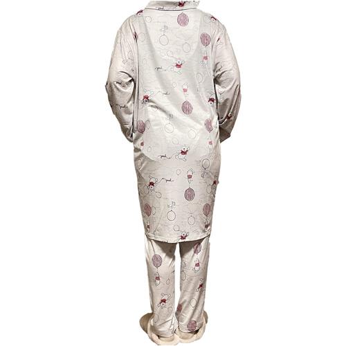 Disneyマタニティ長袖パジャマ ストレッチ天竺 プー(ナチュラル×M-L) ベビーザらス限定