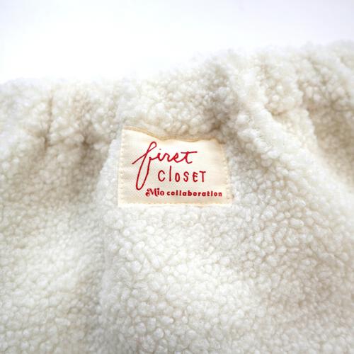 【FirstCloset×mioさん】 足付きレギンス × ボアブルマ ナチュラル×フリー ベビーザらス限定