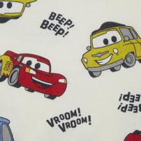 Disney ディズニー カーズ 長袖デイリートレーナー 起毛 総柄 ナチュラル×95cm ベビーザらス限定