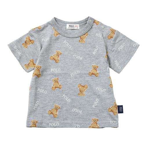 POLO BCS クマ総柄Ｔシャツ グレー&times;110cm ベビーザらス限定