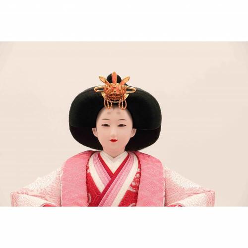 【雛人形】親王飾り「金彩レリーフ木目調」(605812)ひな人形 ひな祭り お雛様 おしゃれ モダン 木目 コードレスLED【メーカー直送】