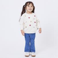 POLO BCS ハート刺繍トレーナー アイボリー×90cm ベビーザらス限定