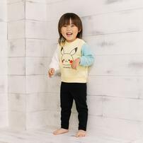 ベビーザらス限定　RAT-A-TATR ラッタッター デイリーパンツ レギンス ストレッチフライス(ブラック×100cm)